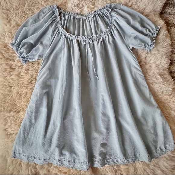 ✨💋SOLD💋✨👗💐DÔEN ‘Nettie’ Organic Cotton Short Nightgown Glass Slipper S✨ - Picture 7 of 17